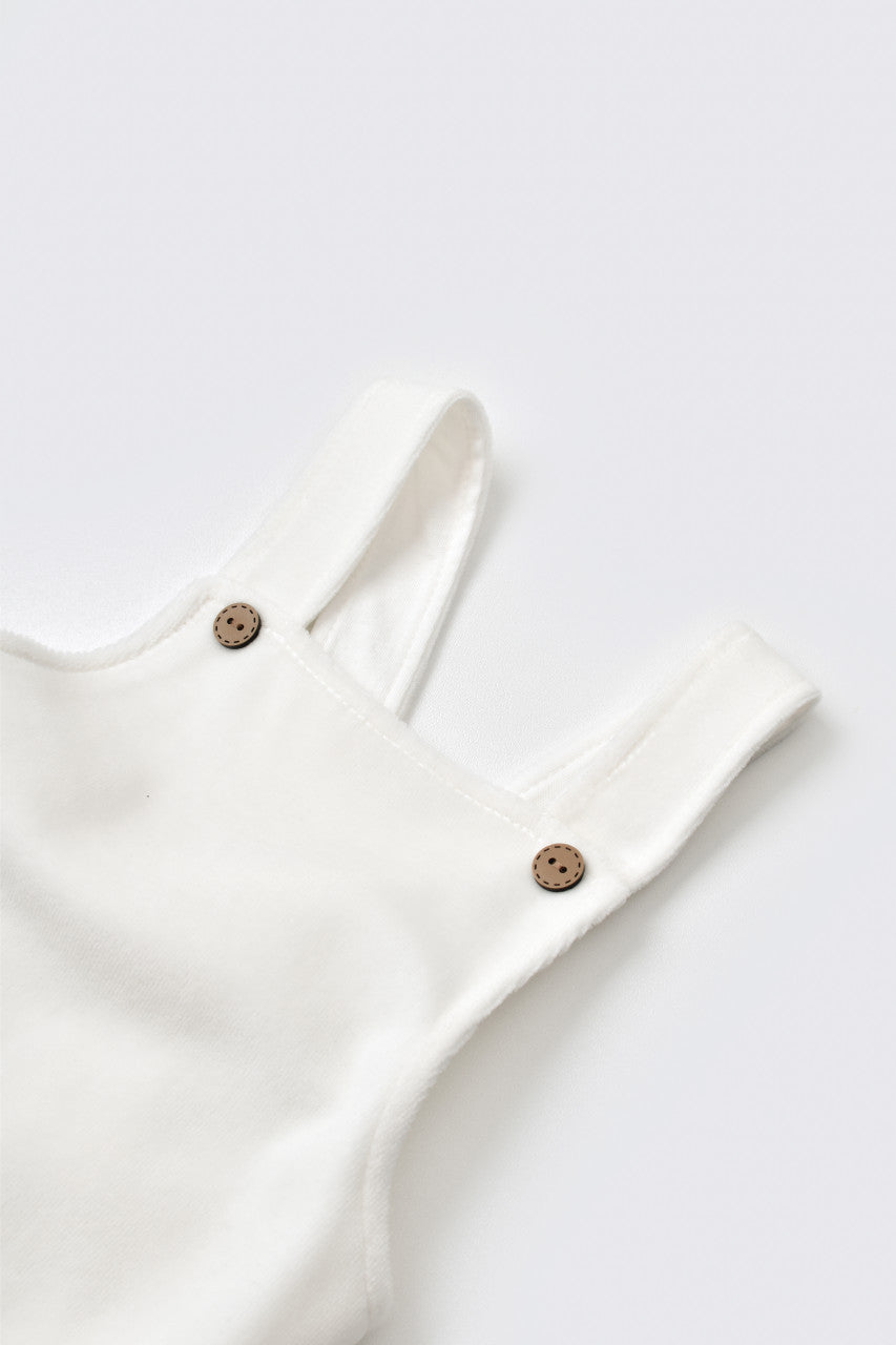 Salopeta Velvet cu bretele din 80%bumbac organic si 20% poliester - , BabyCosy